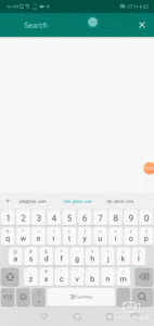 Android Search view in Actionbar