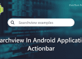 android searchview in actionbar - overflow archives